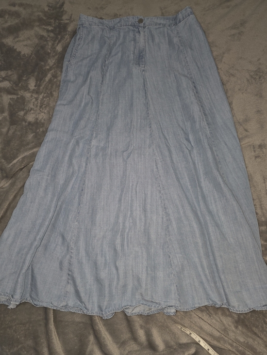 Sigrid Olsen Dresses & Skirts - Sigrid Olsen Light Blue Chambray Maxi Skirt-Large